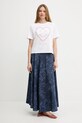 Twinset tricou din bumbac 251AX2120 alb SS25
