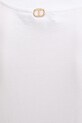 Βαμβακερό μπλουζάκι Twinset 251TT2340 λευκό