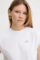 Twinset t-shirt bawełniany biały 251TT2043
