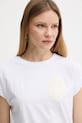 Bavlněné tričko Twinset bílá 251TT2044