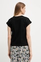 Oblačila Bombažna kratka majica Twinset 251TT2044 črna