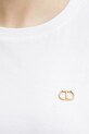 Twinset tricou din bumbac 251TT2040 alb