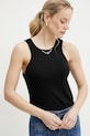 Bavlněný top Twinset černá 251TT2400