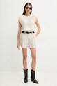 IRO bluza din amestec de in WP16XUNG bej SS25