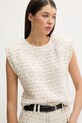 IRO bluza din amestec de in bej WP16XUNG