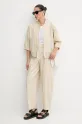 Топ с примесью льна Armani Exchange XW000390.AF12899 белый SS25