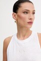 Топ з домішкою льону Armani Exchange білий XW000390.AF12899