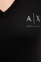 Бавовняна футболка Armani Exchange чорний XW000521.AF10359
