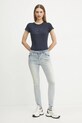 Armani Exchange tricou din bumbac XW000530.AF10359 bleumarin SS25