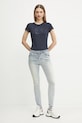 Armani Exchange t-shirt in cotone XW000530.AF10359 blu navy SS25