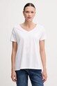 Bavlněné tričko Armani Exchange hladký bílá XW000531.AF10359