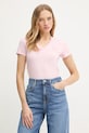 Tričko Armani Exchange jednofarebný ružová XW000606.AF10355