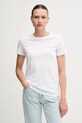 Bavlněné tričko Armani Exchange hladký bílá XW000831.AF10356.NOS