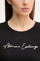 Armani Exchange t-shirt bawełniany czarny XW000839.AF10356