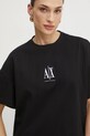 Armani Exchange t-shirt bawełniany czarny XW001182.AF15085.NOS
