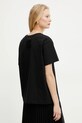 Odzież Liviana Conti t-shirt bawełniany L5SW76 czarny