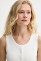A.P.C. top debardeur ambre alb VIALM.F23410