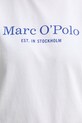 Bavlněné tričko Marc O'Polo 502229351055 bílá