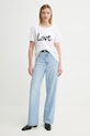 Хлопковая футболка Marc O'Polo 503226851069 белый SS25
