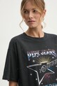 Pepe Jeans t-shirt bawełniany LOUISE czarny PL505991