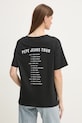 Хлопковая футболка Pepe Jeans LELE PL505992 чёрный SS25