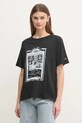 Одяг Бавовняна футболка Pepe Jeans LELE PL505992 чорний