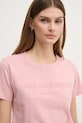 Bombažna kratka majica Pepe Jeans LORETTA roza PL505994