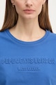 Бавовняна футболка Pepe Jeans LORETTA PL505994 блакитний