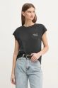 Pepe Jeans t-shirt bawełniany LORENA czarny PL505998