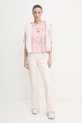 Бавовняна футболка Guess RHINESTONE V5RI09.I3Z14 рожевий SS25