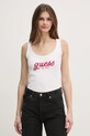 Guess top CHENILLE imprimeu alb W5RP03.KA0H1