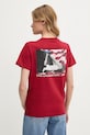 Guess t-shirt W5RI04.I3Z14 bordowy SS25