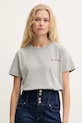 Guess t-shirt sovrastampa grigio W5RI04.I3Z14