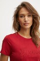 Bavlnené tričko Guess červená W5RI08.K9RM1