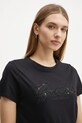 Хлопковая футболка Guess чёрный W5RI08.K9RM1