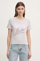Guess tricou din bumbac imprimeu gri W5RI10.I3Z14