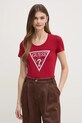 Guess tricou imprimeu burgundia W5RI11.J1314