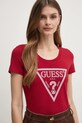 Îmbrăcăminte Guess tricou W5RI11.J1314 burgundia