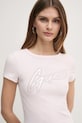 Guess t-shirt aplikacja różowy W5RI68.KA0H1