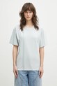 MM6 Maison Margiela tricou din bumbac print turcoaz S52GC0328