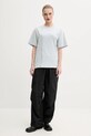 Bavlněné tričko MM6 Maison Margiela S52GC0328 tyrkysová SS25