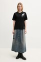 MM6 Maison Margiela tricou din bumbac S52GC0336 negru SS25