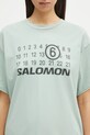 MM6 Maison Margiela t-shirt turchese S52GC0345