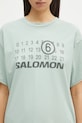 MM6 Maison Margiela x Salomon t-shirt turquoise S52GC0345