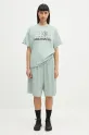 Тениска MM6 Maison Margiela x Salomon S52GC0345 тюркоазен
