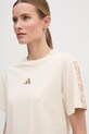 Хлопковая футболка adidas Essentials Animal бежевый JM1744