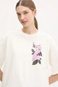 adidas t-shirt LENS PKT beige JN6574
