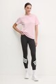 adidas t-shirt bawełniany W L MINI TEE JN8262 różowy SS25