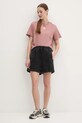 Памучна тениска adidas ALL SZN Graphic JN7385 розов SS25