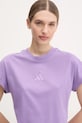 adidas t-shirt ALL SZN fioletowy JJ1236